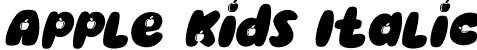 Apple Kids Italic font | Apple Kids Italic.ttf