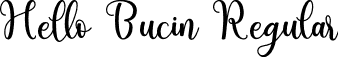 Hello Bucin Regular font | Hello Bucin.ttf