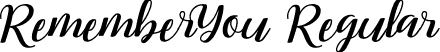 RememberYou Regular font | RememberYou.ttf