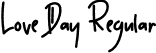 Love Day Regular font | LoveDay.otf