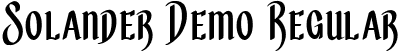 Solander Demo Regular font | solander demo.ttf