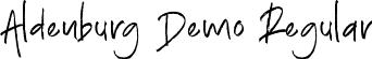 Aldenburg Demo Regular font | Aldenburg Demo.otf