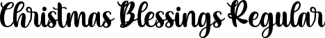 Christmas Blessings Regular font | Christmas Blessings.otf