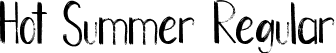 Hot Summer Regular font | HotSummer-Personal Use.ttf