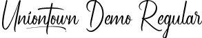 Uniontown Demo Regular font | UniontownDemoRegular.ttf