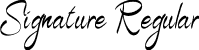 Signature Regular font | Signature.ttf