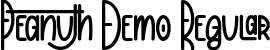 Peanuth Demo Regular font | PeanuthDemoRegular.ttf