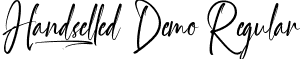 Handselled Demo Regular font | HandselledDemoRegular.ttf