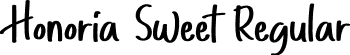 Honoria Sweet Regular font | HonoriaSweet.otf