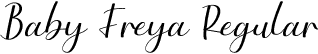 Baby Freya Regular font | BabyFreya.otf