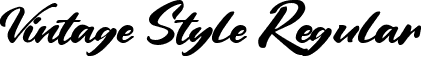 Vintage Style Regular font | Vintage Style.ttf