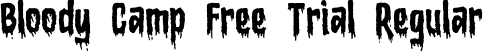 Bloody Camp Free Trial Regular font | Bloody Camp Free Trial.otf