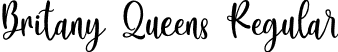 Britany Queens Regular font | BritanyQueens.otf