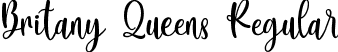 Britany Queens Regular font | BritanyQueens.ttf