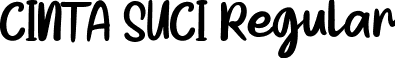 CINTA SUCI Regular font | CINTA SUCI.otf