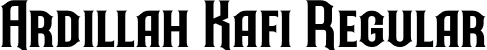 Ardillah Kafi Regular font | Ardillah Kafi.otf