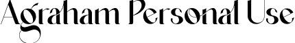 Agraham Personal Use font | Agraham.otf