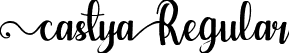 Castya Regular font | Castya.ttf