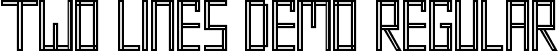 Two Lines Demo Regular font | TwoLinesDemoRegular.ttf