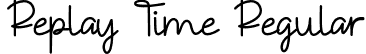 Replay Time Regular font | ReplayTime.otf