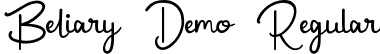 Beliary Demo Regular font | BeliaryDemoRegular.ttf