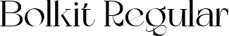 Bolkit Regular font | Bolkit.ttf