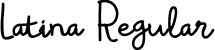 Latina Regular font | Latina-Regular.ttf