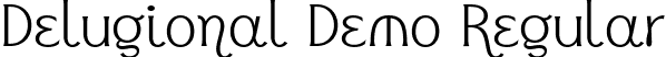 Delugional Demo Regular font | DelugionalDemo-Regular.ttf