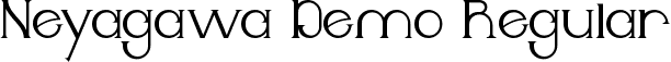 Neyagawa Demo Regular font | NeyagawaDemoRegular.ttf