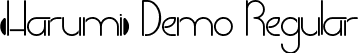 Harumi Demo Regular font | HarumiDemoRegular.ttf