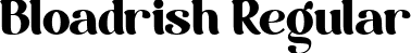 Bloadrish Regular font | Bloadrish.ttf