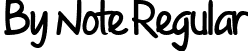 By Note Regular font | By Note.ttf