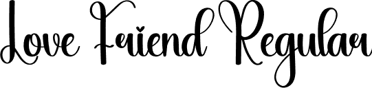 Love Friend Regular font | Love-Friend.otf