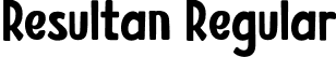 Resultan Regular font | Resultan.otf