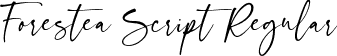 Forestea Script Regular font | Forestea Script.otf