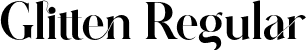 Glitten Regular font | Glitten-Regular.otf