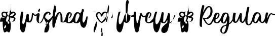 Wished Lovely Script Regular font | Wished Lovely Script.otf