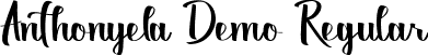 Anthonyela Demo Regular font | AnthonyelaDemoRegular.ttf