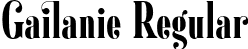 Gailanie Regular font | Gailanie-Regular.otf