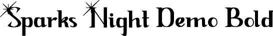 Spark Night Demo Bold font | SparkNightDemoBold.ttf