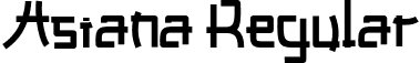 Asiana Regular font | Asiana.otf