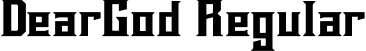 DearGod Regular font | Deargod.otf