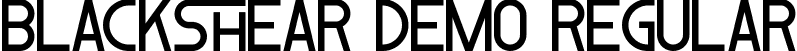 Blackshear Demo Regular font | BlackshearDemoRegular.ttf