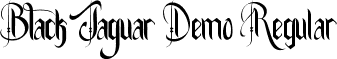 Black Jaguar Demo Regular font | BlackJaguarDemoRegular.ttf