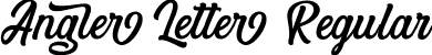 Angler Letter Regular font | Angler Letter.otf