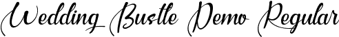 Wedding Bustle Demo Regular font | WeddingBustleDemoRegular.ttf