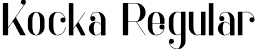 Kocka Regular font | Kocka-PersonalUse.otf