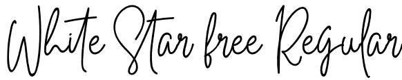 White Star free Regular font | White Star free.otf