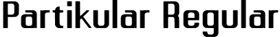 Partikular Regular font | Partikular.otf