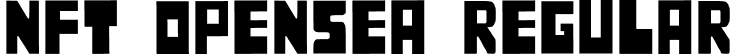 Nft Opensea Regular font | NftOpensea-Regular.ttf